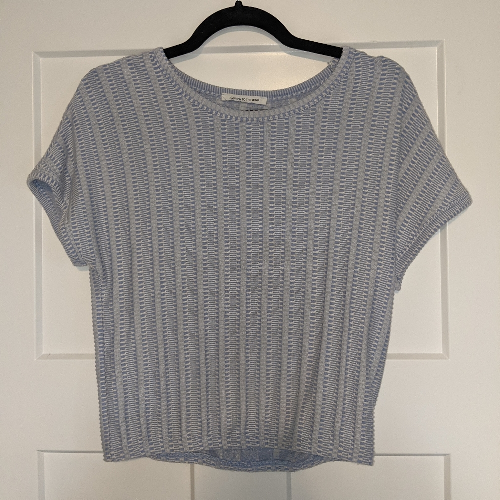 Textured Blue T-shirt